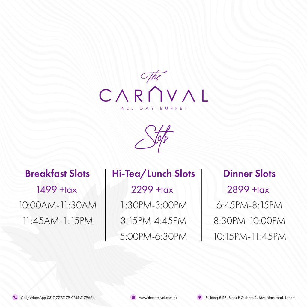 Timings & Slots- 30 April 2026-Gulberg & Adda plot branch of carnival .jpg